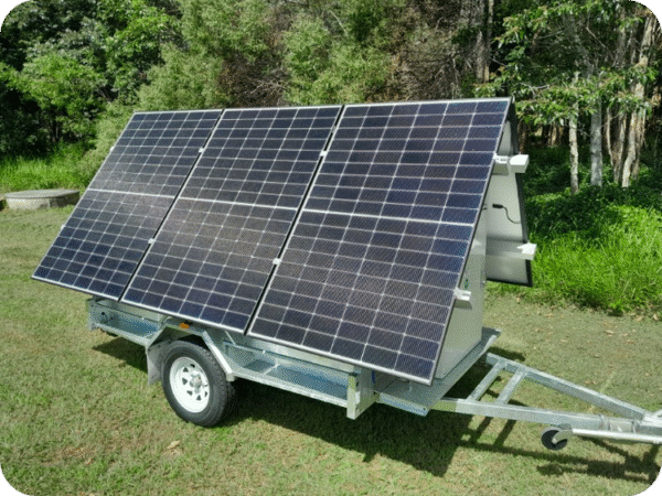 OFF GRID SOLAR TRAILER - 6 PANEL SYSTEM
